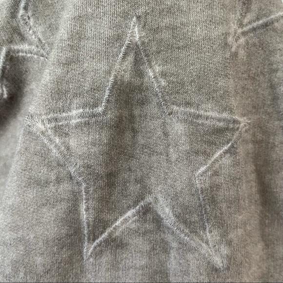 Grey & Gray Stars Green Cotton Rayon Hoodie Size S/P - Picture 4 of 5